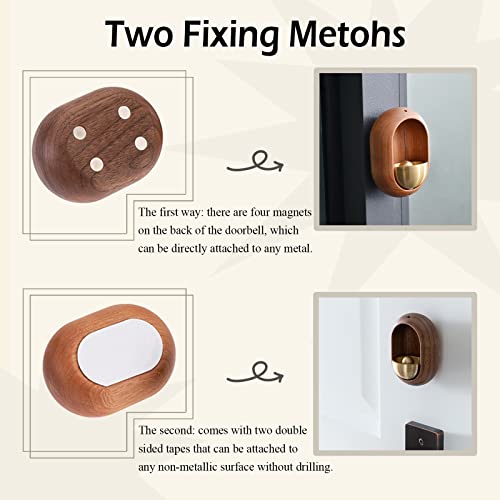 Shopkeepers Bell For Door Opening, Door Chime For Business When Entering, Hanging Bells For Home Office Store Door Entry Alert Chime And Decoration, Magnetically-Attached Bells For Door #TOP4