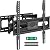 EconoMe TV Wall Mount for Most 32-65 inch Flat Screen/LED/4K TVs, TV Mount with Swivel and Tilt Articulating Dual Arms, Full Motion Wall Mount up to 16” Stud, Max VESA 400X400mm, up to 99lbs