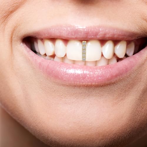 5 piezas de grills de dientes hip hop chapados en oro miniatura 5