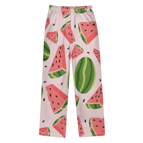 Sweet Watermelon Boys Pants Boys Athletic Pants Long Pant for Boywith Pockets Wide-Leg Size 6-14Y2