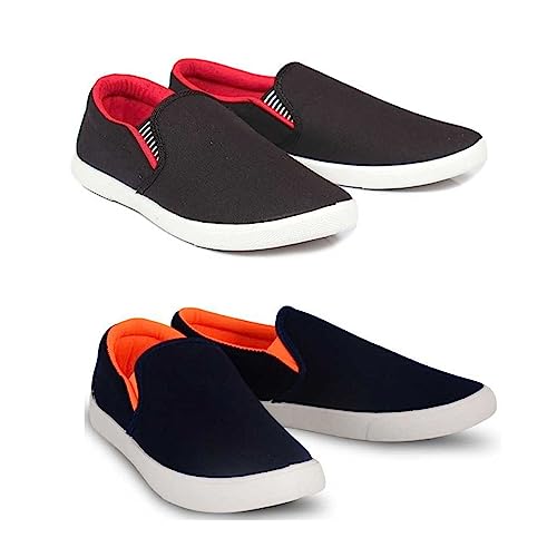 Image of HOTSTYLE Premium Casual Shoes Slip On Sneakers for Men |Combo Pack of 2|176