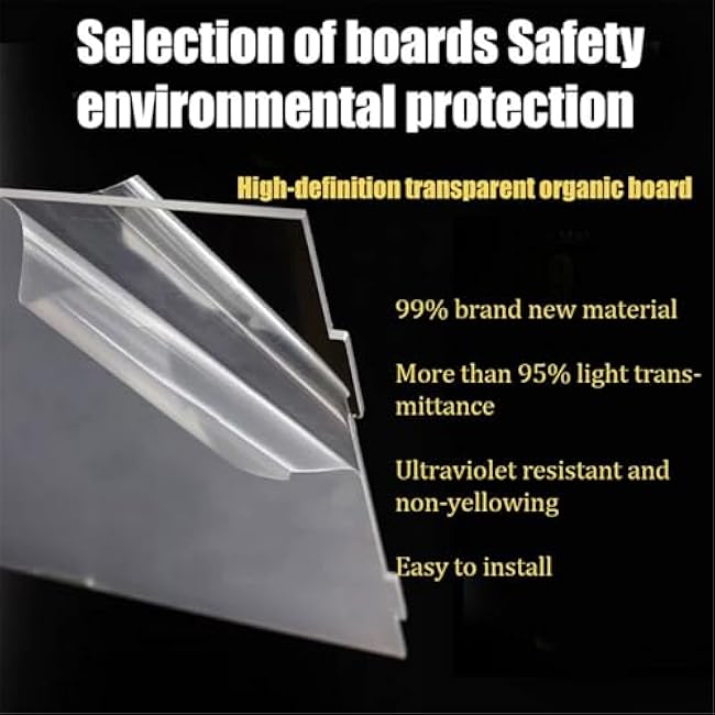 Acrylic Transparent Display Box, Rectangular Bayonet Box, Transparent Storage Box, Dustproof Cube Organizer for Jewelry, Toys, Fractional Small Objects£¬8x4x18in