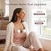 Momcozy Breast Pump S12 Pro Quick, Hands-Free Wearable & Wireless Pump, with DoubleFit Hybrid Flange, 3 Modes & 9 Levels Electric Pump Portable, Smart Display, 2 Count, Cozy White