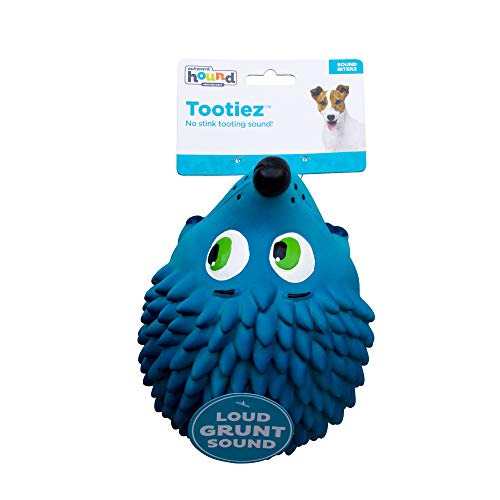 Outward Hound Tootiez Hedgehog Grunting Latex Rubber Dog Toy, Grande