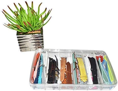Plastic Case Organizer for Apple Smart Watch Bands, Sunglasses & Accessories Clear Storage Box