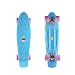DINBIN Complete Highly Flexible Plastic Cruiser Board Mini 22 Inch Skateboards for Beginners or Professional with High Rebound PU Wheels (220 Pounds)