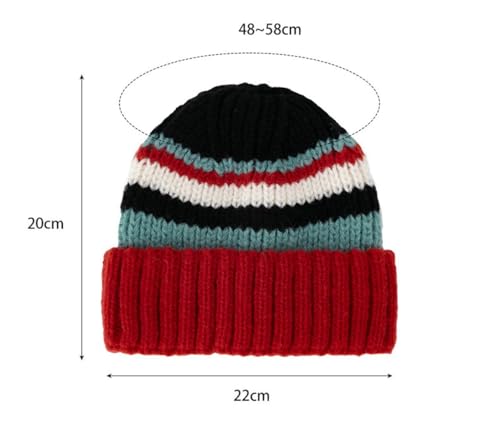 Gorro de punto invierno que estiliza el rostro y abriga con lana 7