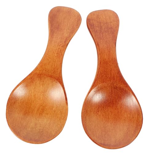 VINTORKY 2Pcs Tea Scoop Handle Wooden Spoons for Loose Tea Multi Function Spice Scoops for Kitchen Use Smooth Edges Convenient and Safe to Use