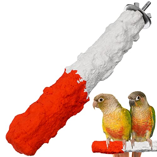 Popetpop Bird Perches For Parrots-Cuttlebone Calcium Perch Standing Cuttlebone Holder For Birds Cage Accessories #TOP9