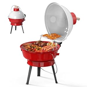 Masegari Portable Charcoal Grill, BBQ Folding Outdoor Small Grills for Patio Backyard Cooking Barbecue Camping 14.5 Inch