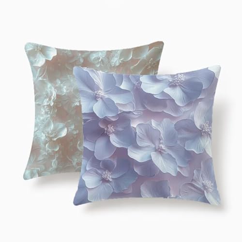 Housses de coussin extérieur 60x60 lin imperméable lot de 2 - 2