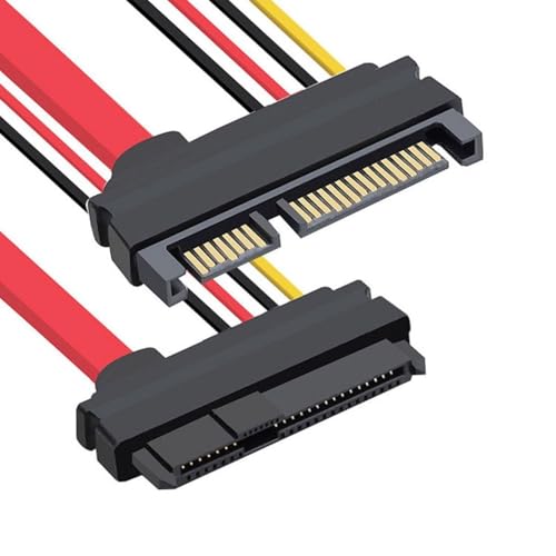 AYMBH SFF-8482 SAS 29 Pin to SATA 22 Pin Hard Disk RAID Extension Cable, 15 Pin SATA Power Port, 15cm Durable Data Transfer Cable for Connecting Drives to SAS Compatible Controllers Power Port
