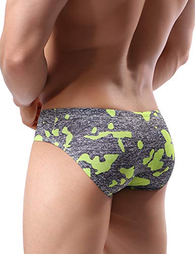 iKingsky Men's Camouflage Briefs Sexy Low Rise Pouch Underwear4