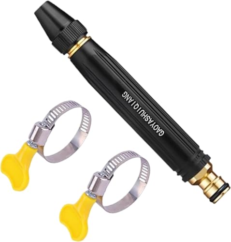 High Pressure Car Wash Nozzle Rotating Hose Pipe Sprayer 360-Degree Twist Adjuster 5.12 Inch for Garden Outdoor Cleaning