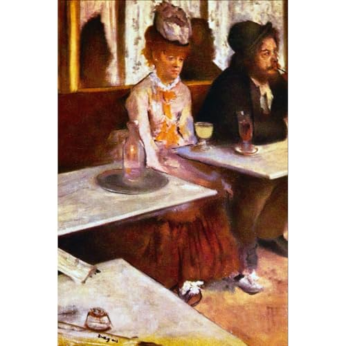 Impression Degas Les Buveurs d'absinthe sur toile 76x101 cm ARTICULOZY
