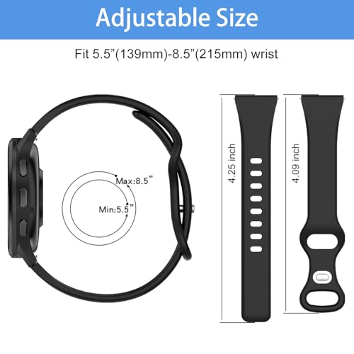 3 Pack Correas Slim de Silicona para Reloj 18mm miniatura 4