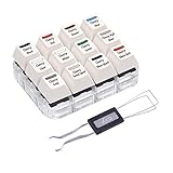 Big Chic Cherry MX Switch Tester Kit, 12-Key Mechanical Keyboards Sampler Switch Testing Tool with Labeled Keycaps and Keycap Puller (Cherry MX 12-Key Tester Switch w/Labeled Keycaps)