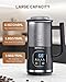 SIMPLETASTE Milk Frother, 4-in-1 Electric Milk Steamer with LED Touch Screen, Automatic Warm and Cold Foam Maker and Milk Warmer for Latte, Cappuccinos, Macchiato