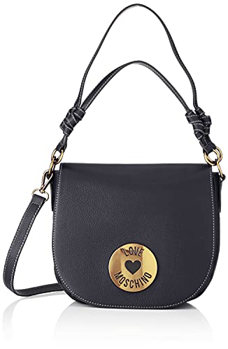 Love Moschino, Borsa a Spalla da Donna, Pre Collezione Autunno Inverno 2021, Nero, U