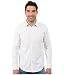 Calvin Klein Men's Long Sleeve Crosshatch Solid Button Down Shirt