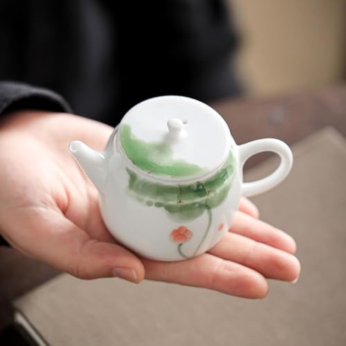 Tetera creativa de cerámica pintada a mano 110ml miniatura 5