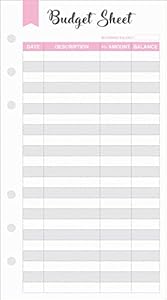 Fan&Ran 180 Blatt Budget Sheet Nachfüll-Inlays