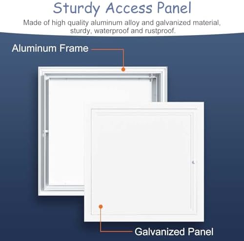 Small Metal Door - 8x8, 8x10, 10x10, 12x12, 12x18, 14x29, 24x24 Inch Ceiling & Wall Inspection Hatch, Plumbing Service Door (18x22 in)
