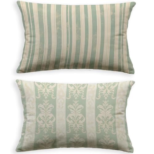 Housse de Coussin Vert Sauge 60x80cm : Solution Confort Canapé