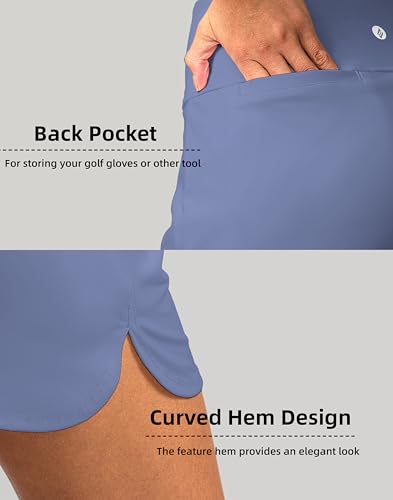 Image of SANTINY Women's Golf Skirts Skorts High Waisted Tennis Skirt Athletic Workout Casual Skorts for Woman with Short Pockets