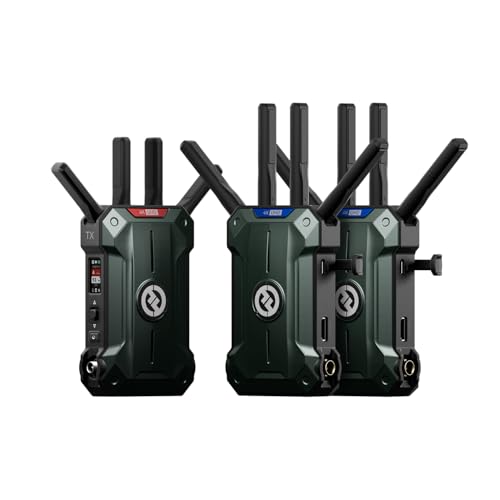 Image of Hollyland Pyro Ultra Wireless Video Transmitter (1TX & 2RX), 4K60 HDMI SDI Low Latency Focus Mode, 4900ft One to Multiple Receivers, TWiFi DFS UVC RTMP for Film Production Live Streaming