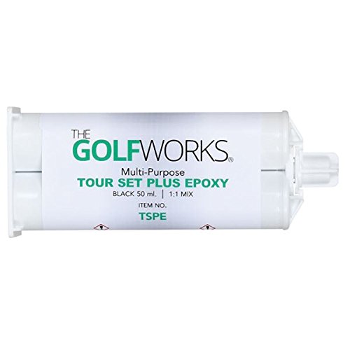 GolfWorks Tour Set Plus Epoxy Golf Club Head Shaft Adhesive, 50 ml.