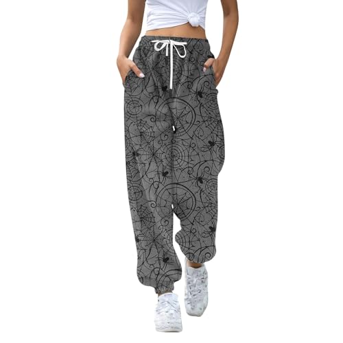 Legging De Sport Femme avec Poche Elastique Pilates D'Été Tailleurs-Pantalons Cigarette Medicale Sport Ete Chic Linen Marine Hippie Pantalon Femme Taille Elastique Gris XXL