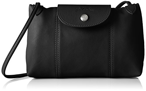 Longchamp Le Pliage Cuir Crossbody Bag Black One Size