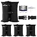 Orgrul Lot de 4 sacs de poids pour tonnelle, poids 1680D, sacs de sable robustes avec boucle, sacs de poids pour tente pop-up, pare-soleil, trampolines