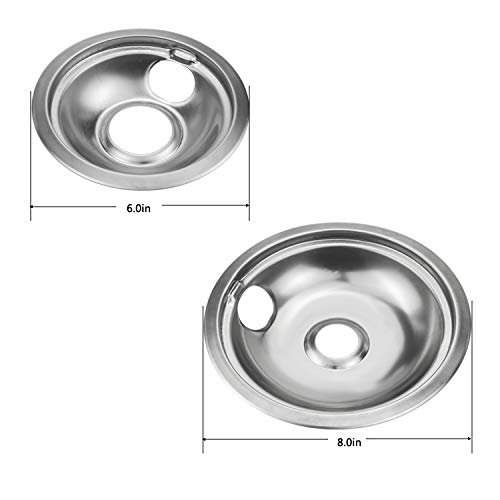 image for Bestong 4-pack Gas Stove Burner Covers Stove Drip Pans Compatible with