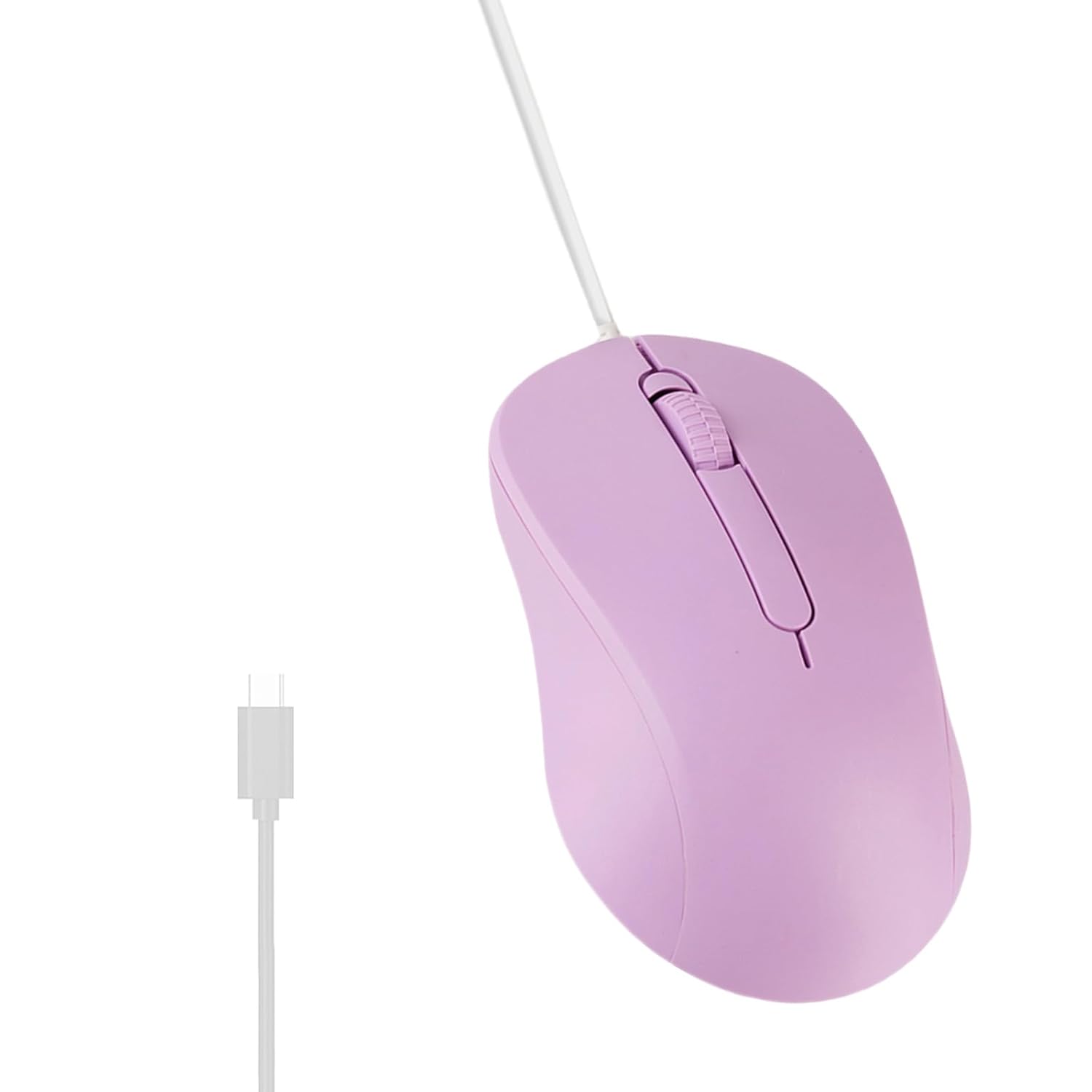Ergonomic Type C 3 Button 1000DPI USB C Mice Adjustable Sensitivity for PC Laptop and More Type C