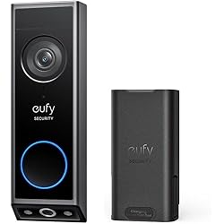 eufy Security Video Doorbell E340 Kit, No Subscription, Dual Cameras, Head-to-Toe View, 2K FHD Doorbell Camera, Two-Way Talk, Delivery Guard, AI Motion Detection, Rechargeable Battery, Built-in 8GB