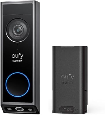 eufy Security Video Doorbell E340 Kit, No Subscription, Dual Cameras, Head-to-Toe View, 2K FHD Doorbell Camera, Two-Way Talk, Delivery Guard, AI Motion Detection, Rechargeable Battery, Built-in 8GB