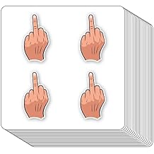 Middle Finger Stickers 1in for Scrapbooking, Arts, Craft, Kids DIY, Calendars Journals 80-Pack