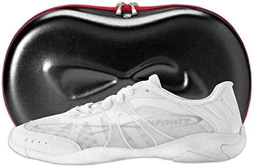Nfinity Vengeance Cheer Shoes for Women – High-Performance Breathable Indoor Gym Sneakers for Cheerleading – Lightweight and Durable for Competition - White (Adult-11)