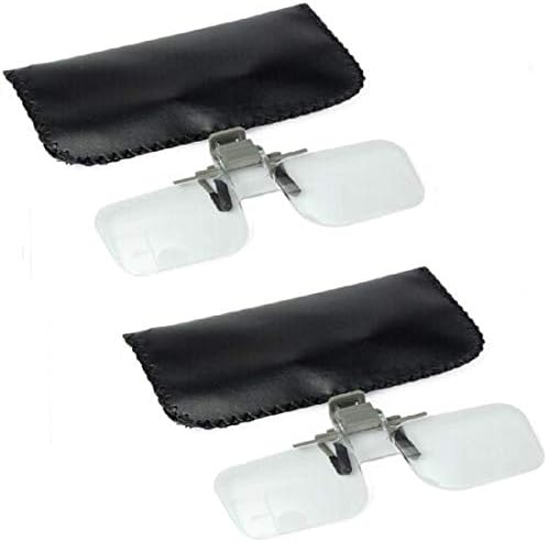 Handfree Magnifier Folding Clip On Clear Magnifying Glasses HD Lens Precise Eyeglasses Jewellery Appraisal Watch Repair Tool