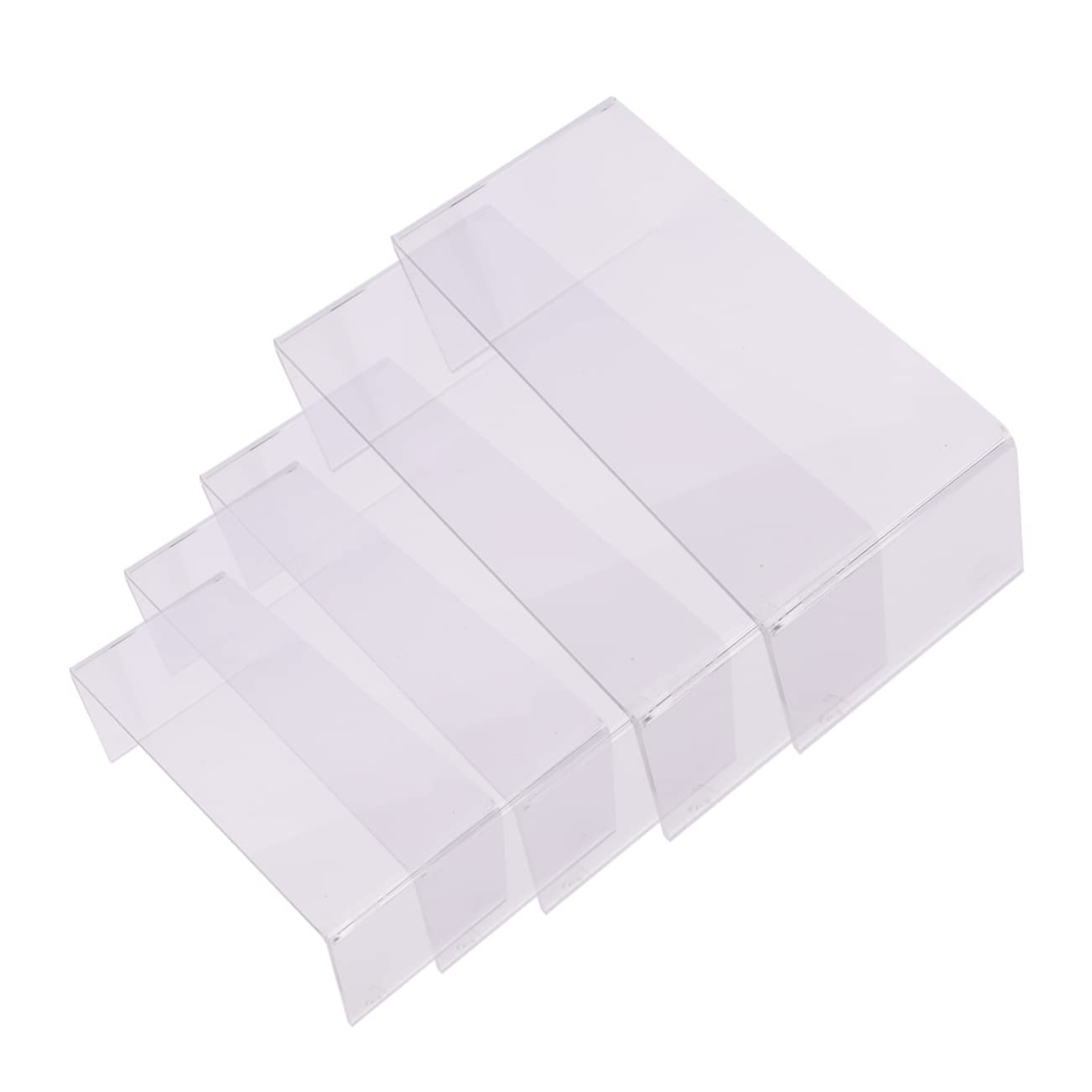 Unomor Acrylic Stands 5pcs U-Shaped Shoe Display Shelves Versatile for Retail