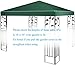 Tangkula 9.8'x9.8' Canopy Cover Outdoor Patio Gazebo Replacement Top Cover Wedding Party Event Tent Cover Heavy Duty Durable Waterproof Sun Snow Rain Shelter 1-Tier or 2-Tier 3 Color (1-Tier, DGN)