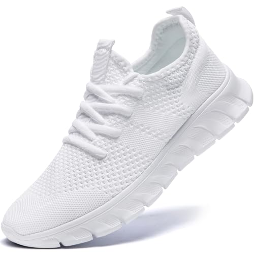 Zapatillas Hombre Blancas Bambas Sneakers 43 de Deporte Deportivas Tenis Trekking Camarero Gimnasio Running Calzado Correr Zapatos cómodos