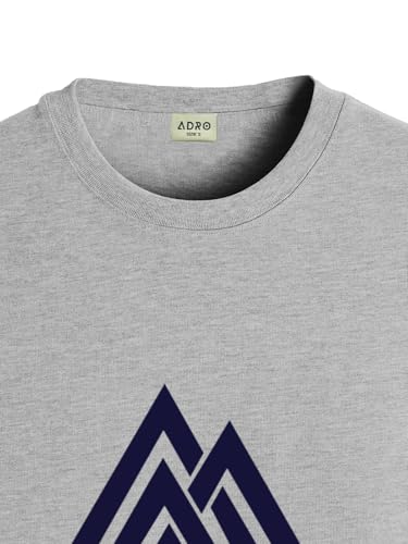 Image of ADRO Men's 100% Cotton Regular Fit T-Shirt