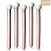 5 Pcs Mushroom Makeup Sponge Brush Applicators Concealer Brushes Round Head Brightening Brush Powder Puff With Handle Under Eye Beauty Brushes for Face Nose Eyelids Newbie Concealer