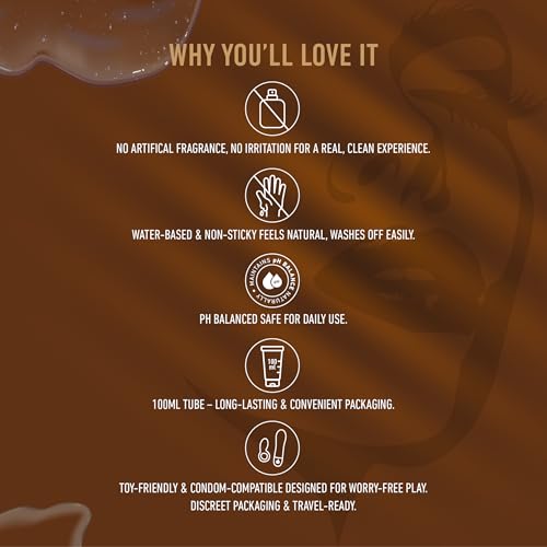 Image of Svish Water Based Edible Chocolate Lubricant - 100ml | Intimate Gel for Smooth & Long-Lasting Comfort | Safe, Non-Sticky & pH Balanced | Ideal for Couples