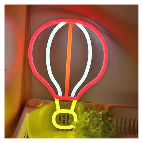 Néon montgolfière LED à intensité variable et alimentation USB pour mur - 5