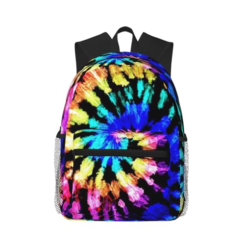 Sac à dos universitaire style tribal tie-dye pour voyage et travail