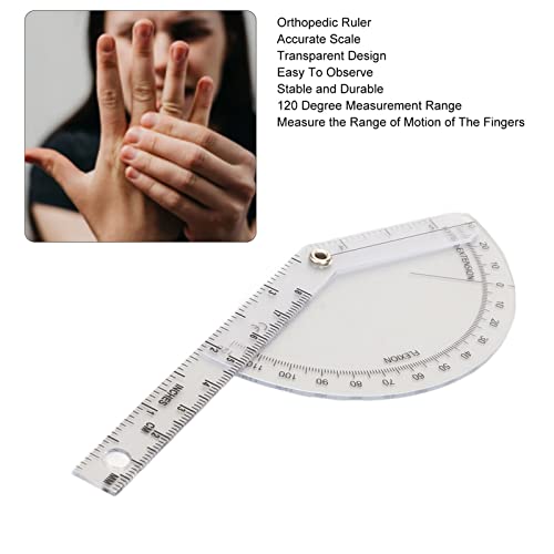 Regla Ortopédica Protractor Transparente Plástico 120° miniatura 2
